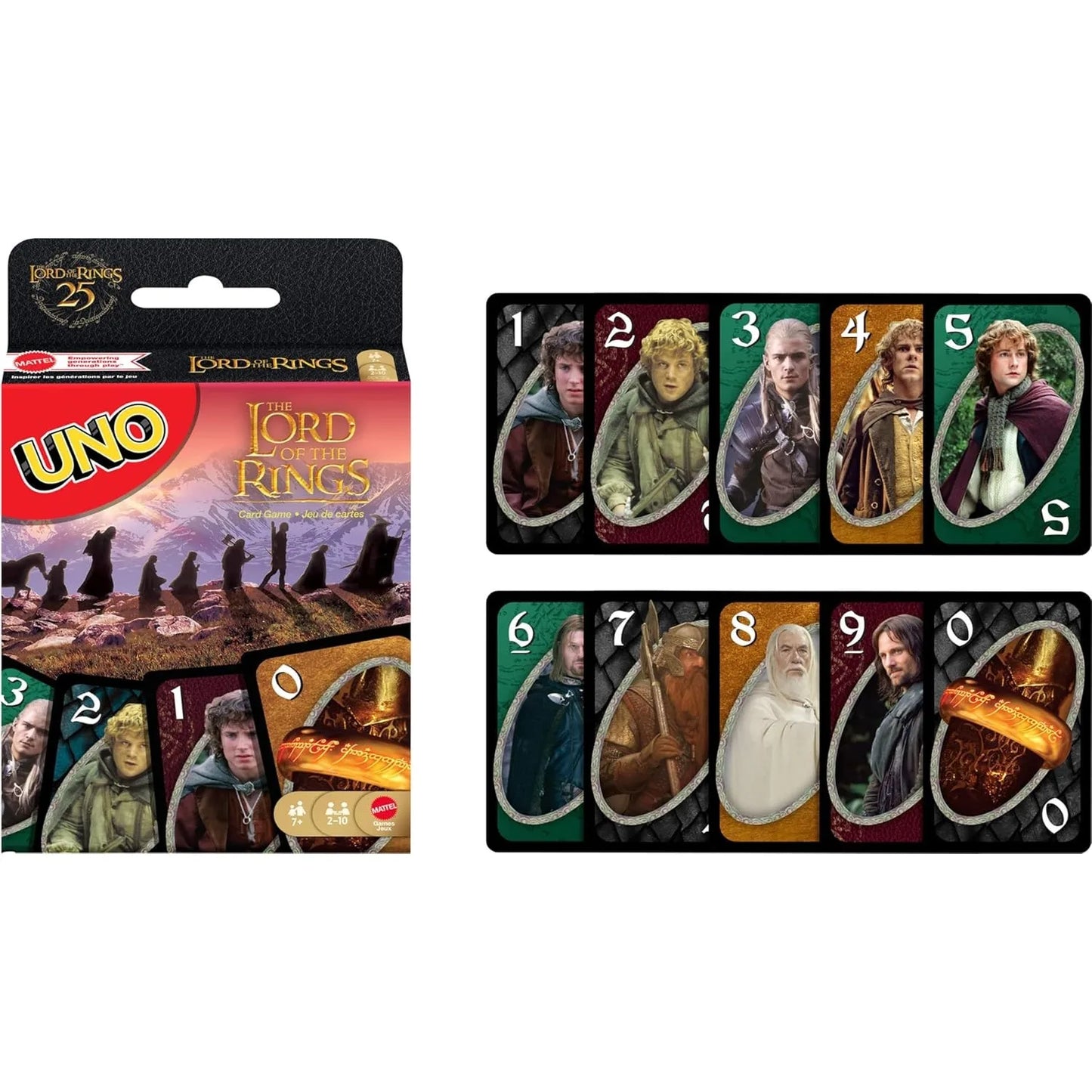 UNO The Lord of the Rings Card Game - 112 Cards