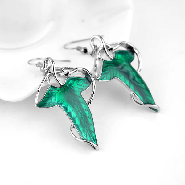 Brincos Élficos de Folhas de Lórien de O Senhor dos Anéis