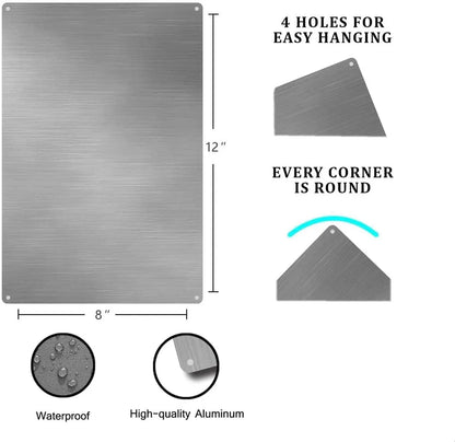 You Shall Not Pass aluminium wall sign - indoor display
