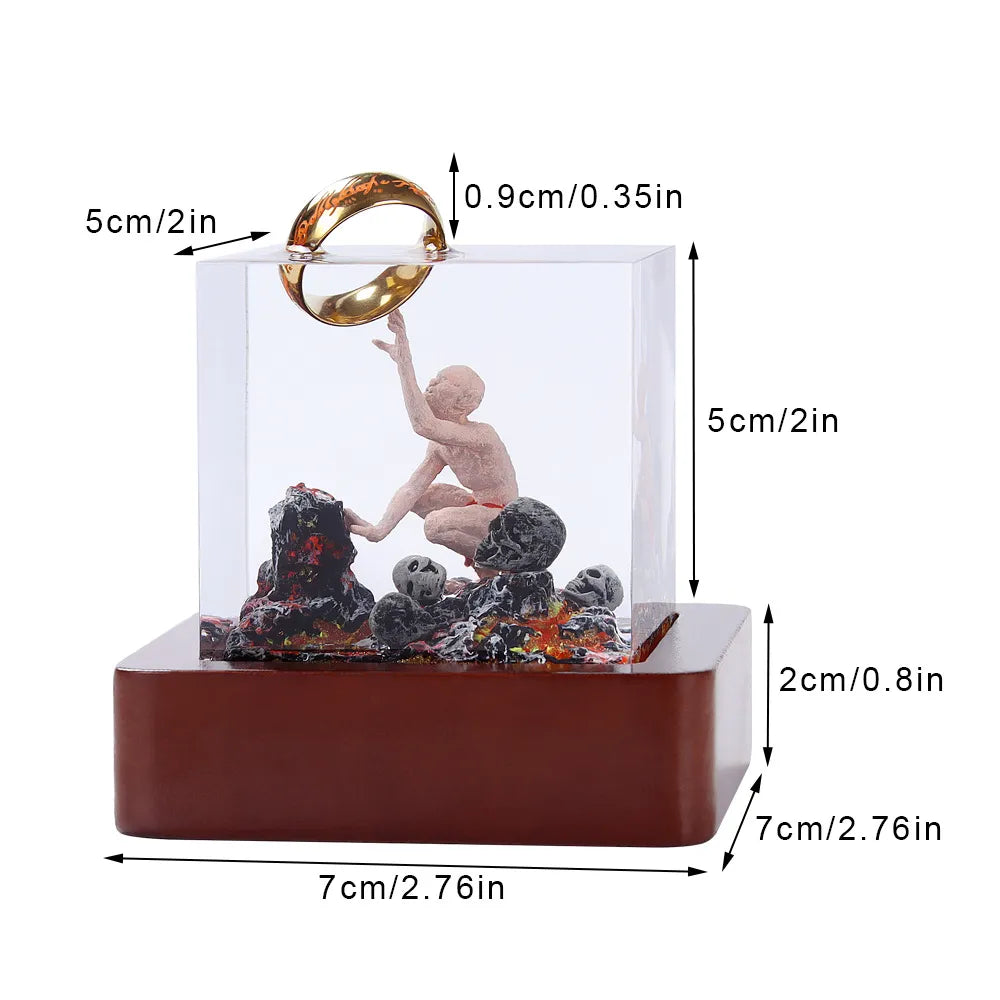 Gollum Light Resin Display Cube - Lord of the Rings - product image 06
