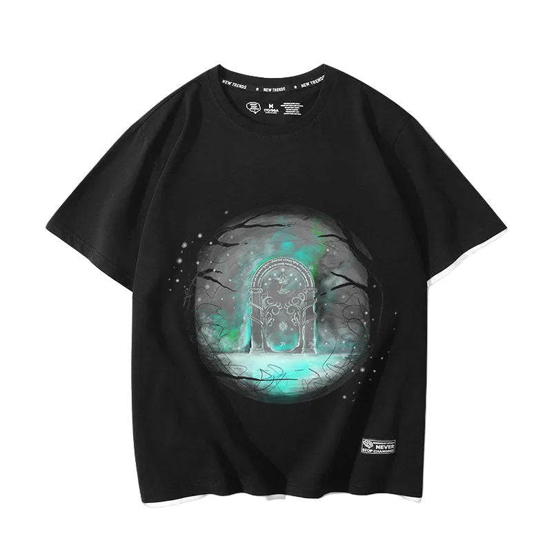 The Lord of the Rings movie The Hobbit Gollum peripheral fake two-piece short-sleeved men's and women's summer T-shirts