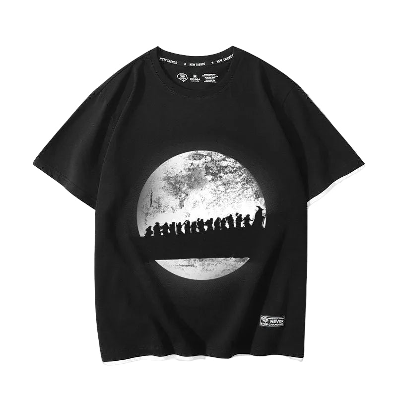 The Lord of the Rings movie The Hobbit Gollum peripheral fake two-piece short-sleeved men's and women's summer T-shirts