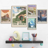 Middle-earth Places Canvas Posters - Lord of the Rings