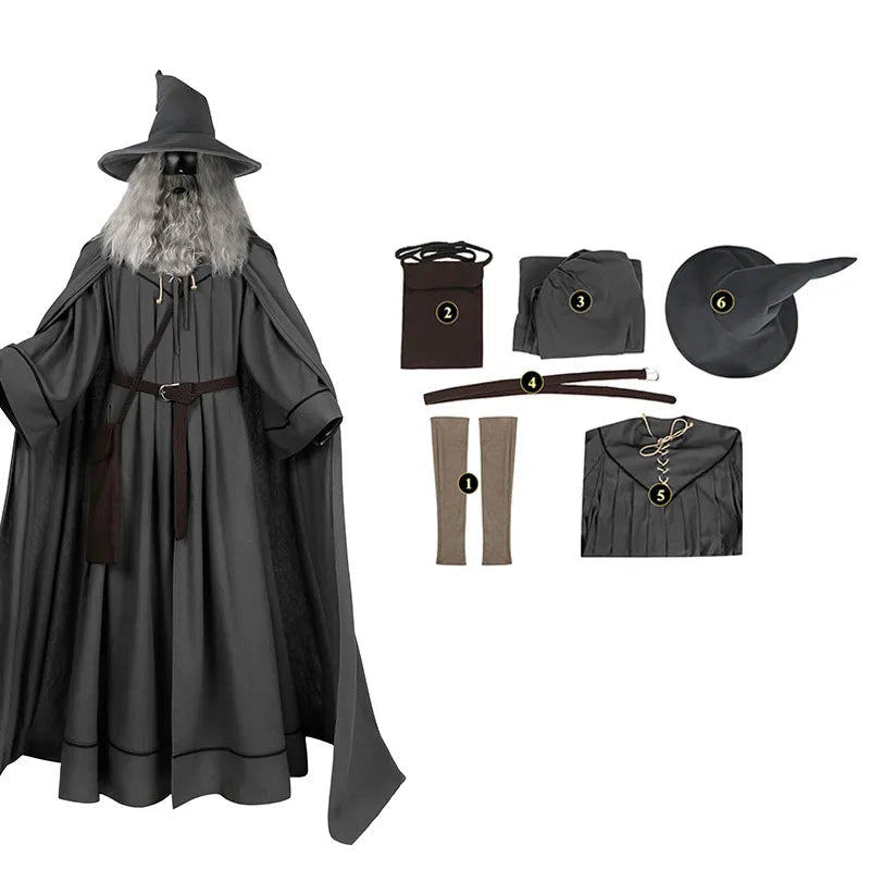 Gandalf the Grey complete costume set - product view 2