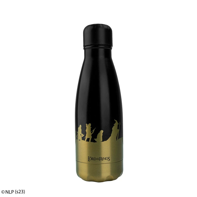 One Ring black insulated water bottle detail