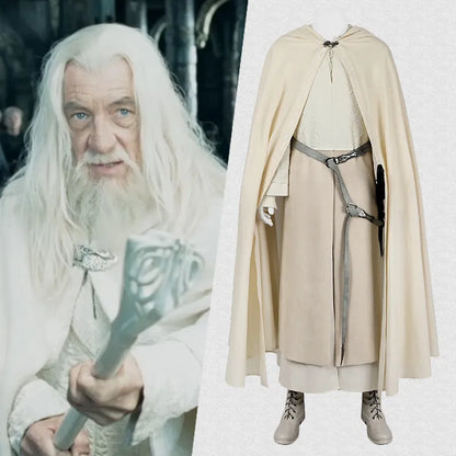 Gandalf The White Costume Cosplay Set - Lord of the Rings - product image 01