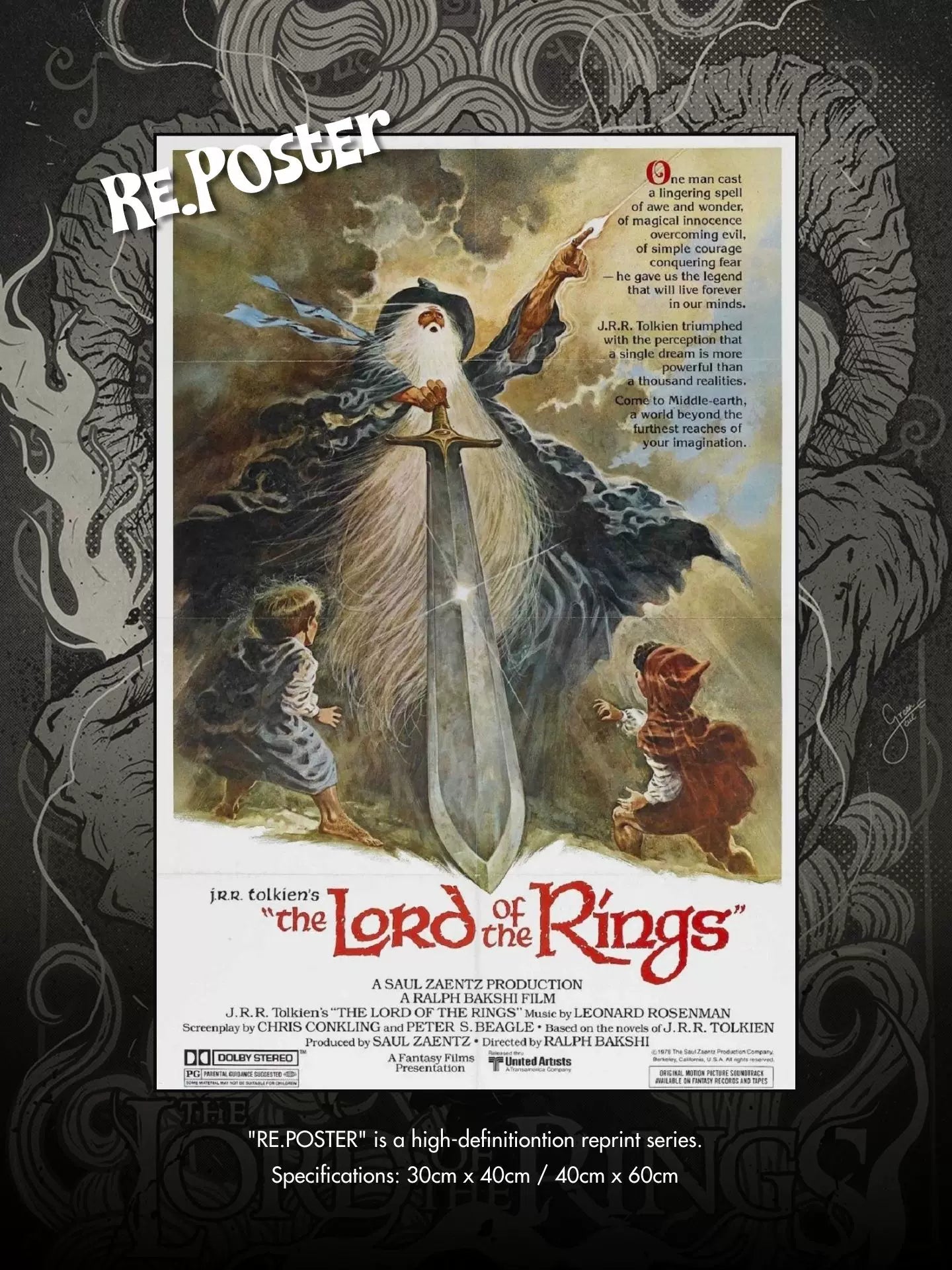 Lord of the Rings Framed Poster Wall Art - Design 38