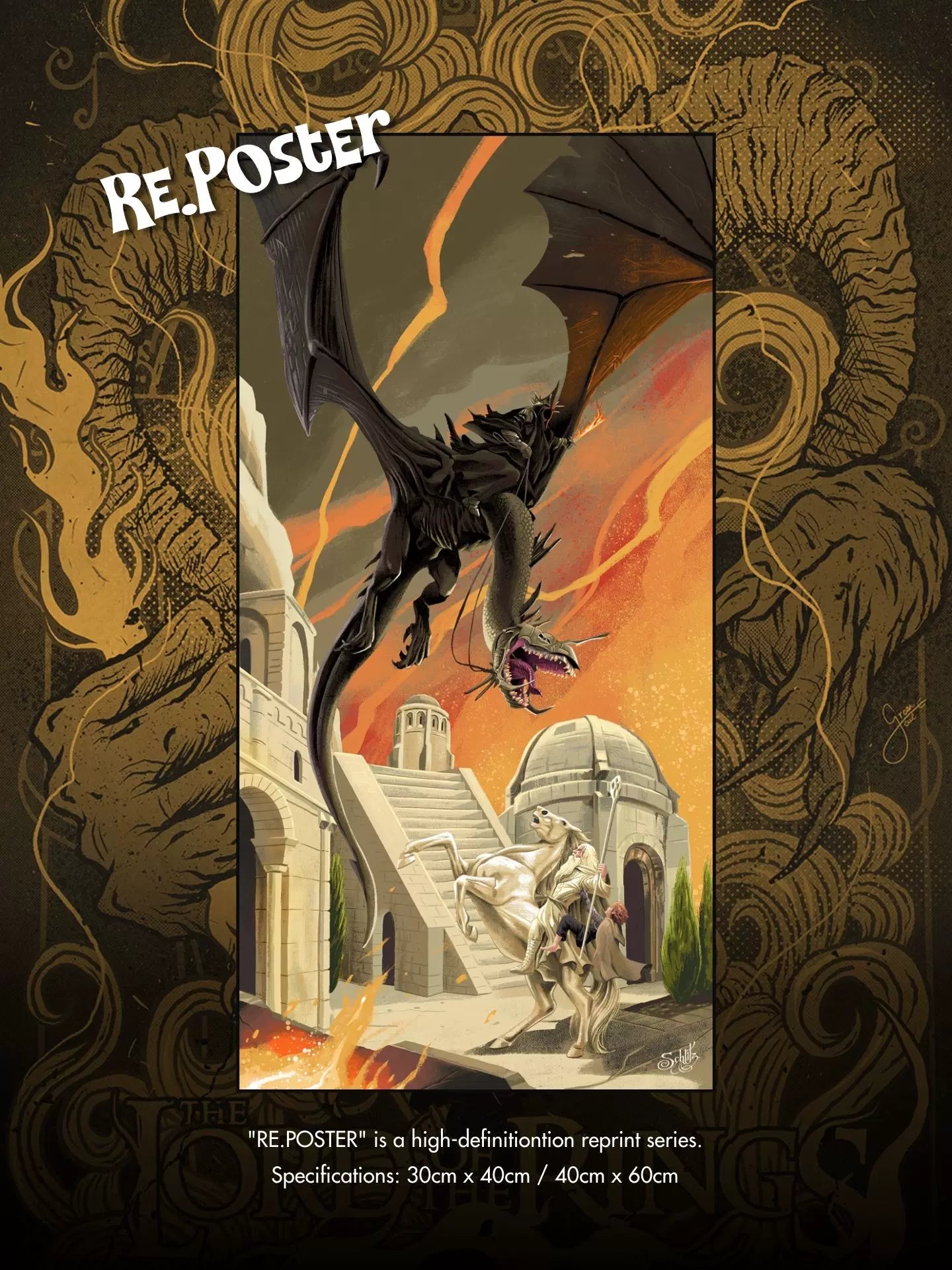 Lord of the Rings Framed Poster Wall Art - Design 39