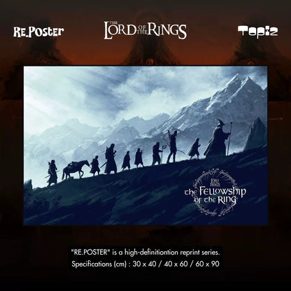 Lord of the Rings framed poster wall art - Design 02