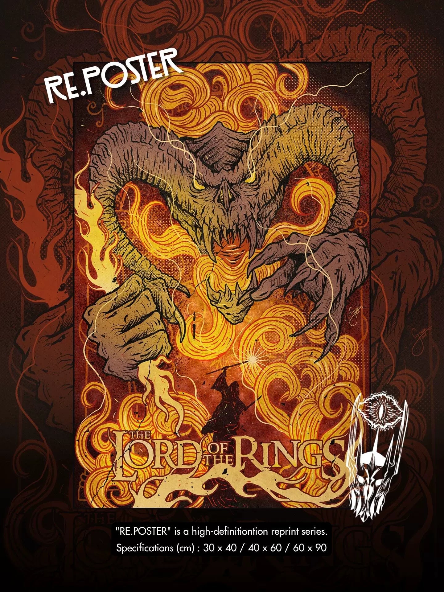 Lord of the Rings framed poster wall art - Design 35