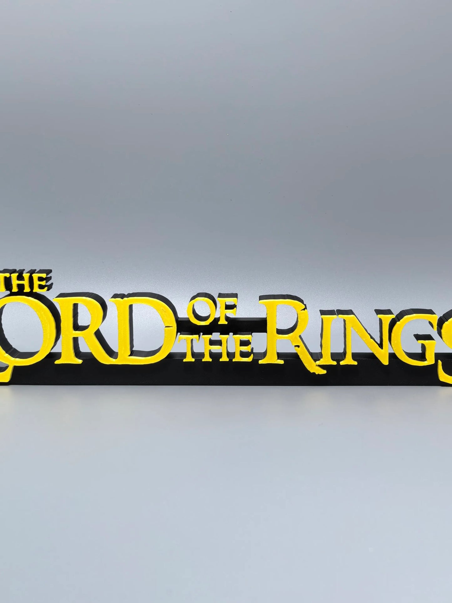 Lord of the Rings Logo Standee TV Series Movie Ring Merchandise 3D Printed Creative Model High Aesthetic Decorative Ornament