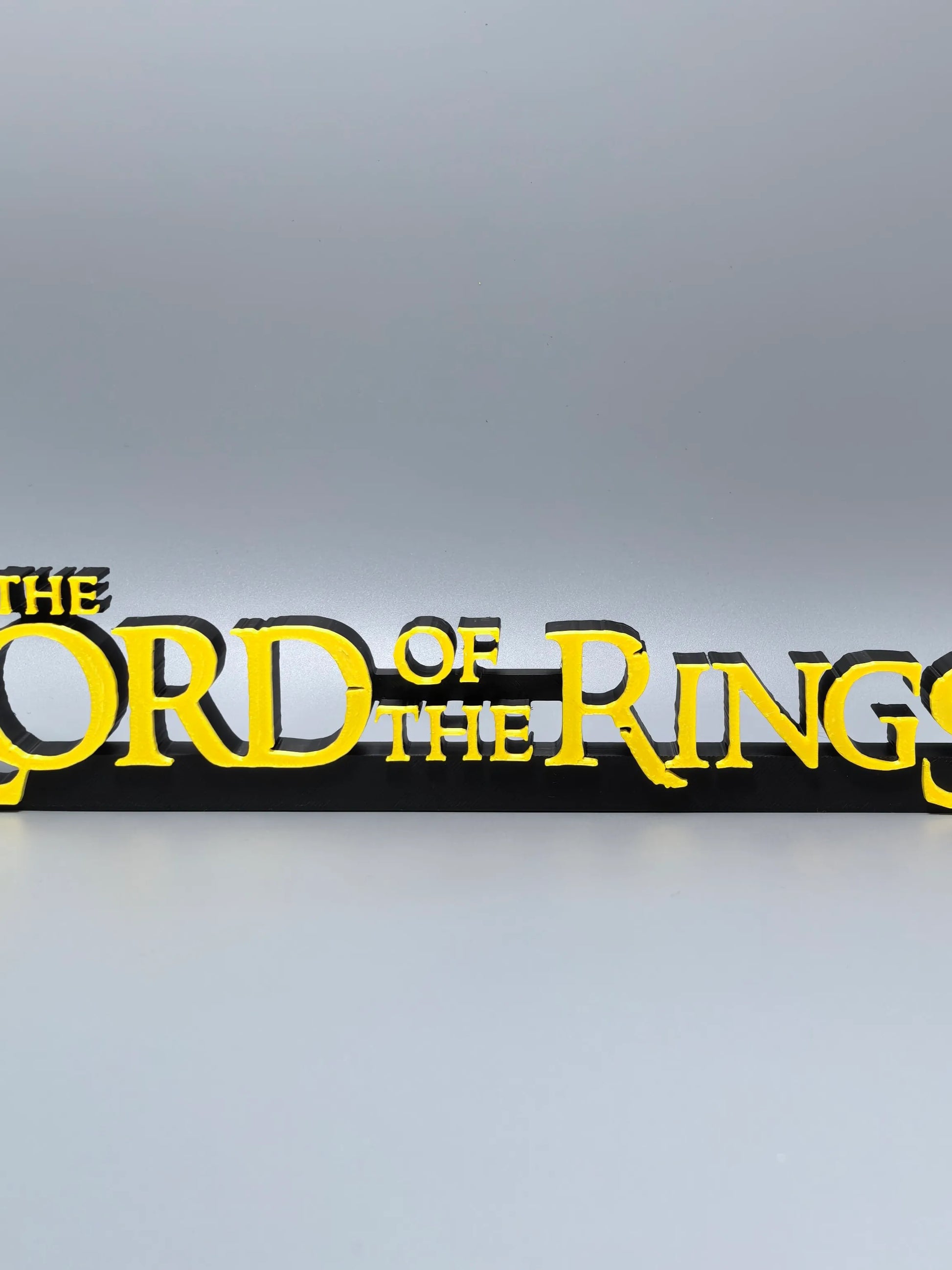 Lord of the Rings Logo Standee TV Series Movie Ring Merchandise 3D Printed Creative Model High Aesthetic Decorative Ornament