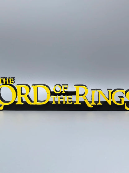 Lord of the Rings Logo Standee TV Series Movie Ring Merchandise 3D Printed Creative Model High Aesthetic Decorative Ornament