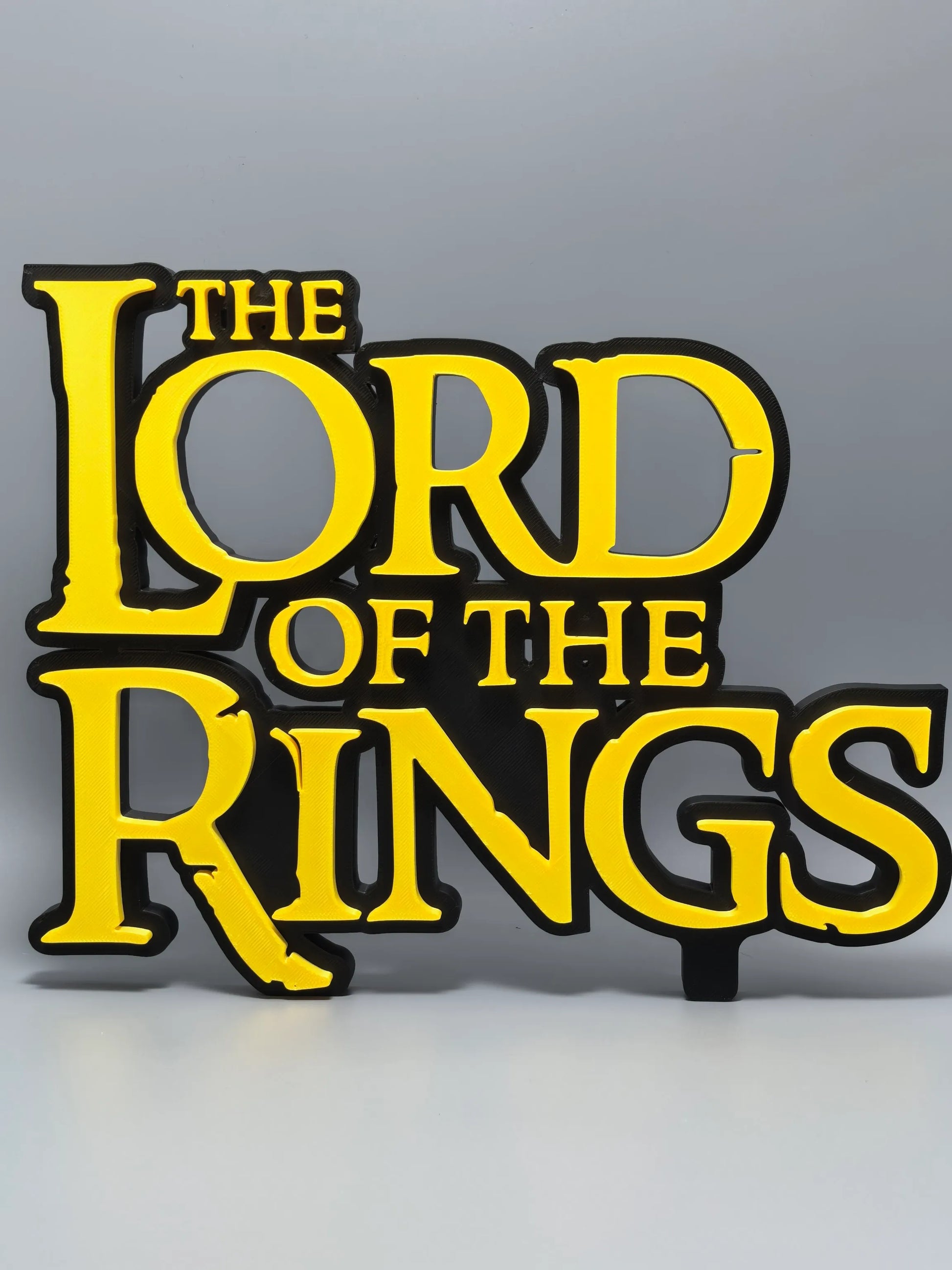 Lord of the Rings Logo Standee TV Series Movie Ring Merchandise 3D Printed Creative Model High Aesthetic Decorative Ornament