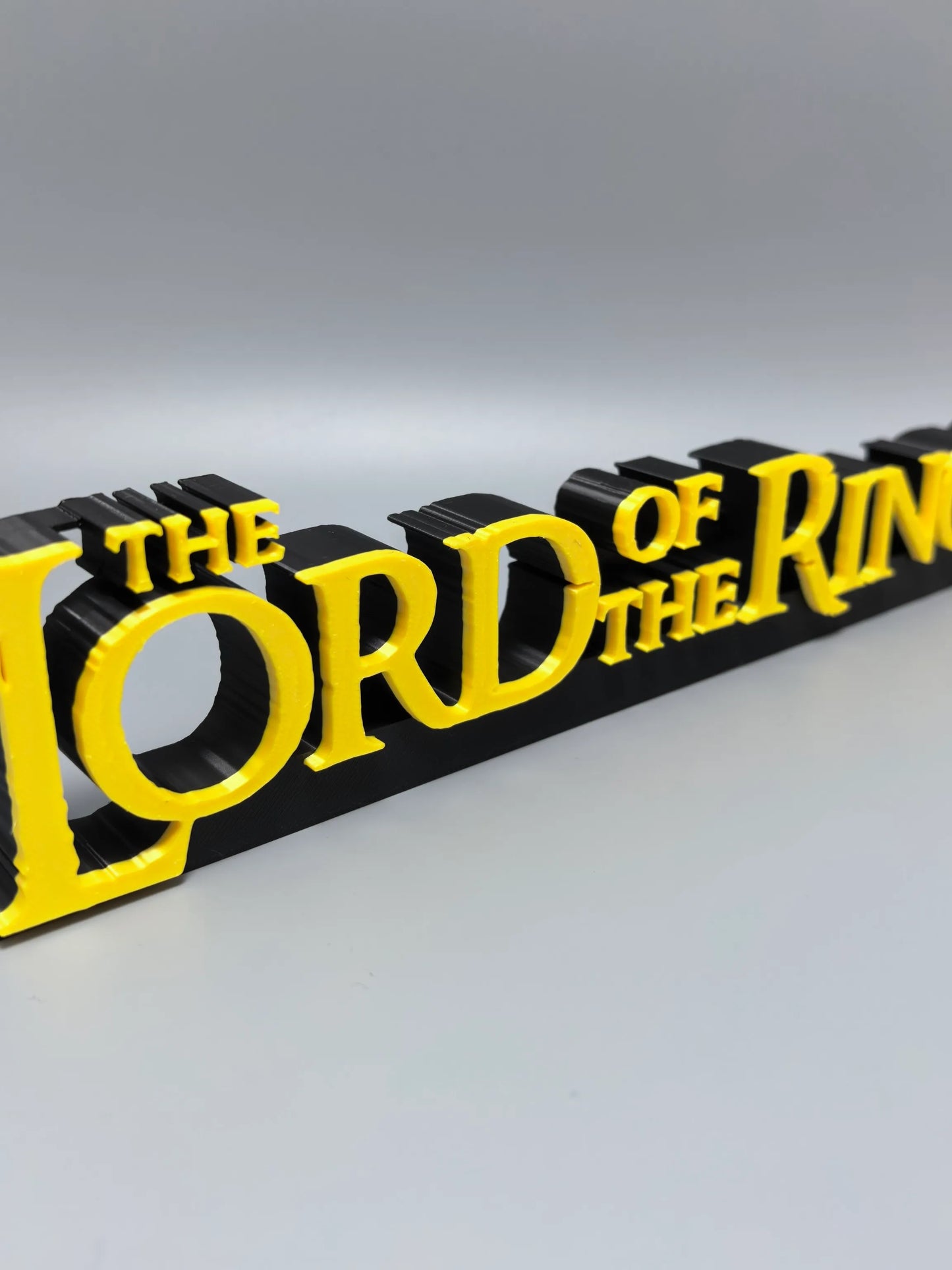 Lord of the Rings Logo Standee TV Series Movie Ring Merchandise 3D Printed Creative Model High Aesthetic Decorative Ornament