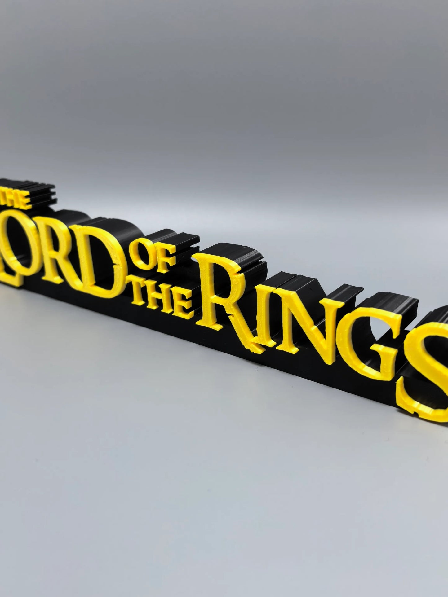 Lord of the Rings Logo Standee TV Series Movie Ring Merchandise 3D Printed Creative Model High Aesthetic Decorative Ornament