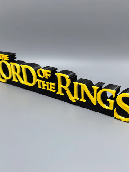 Lord of the Rings Logo Standee TV Series Movie Ring Merchandise 3D Printed Creative Model High Aesthetic Decorative Ornament