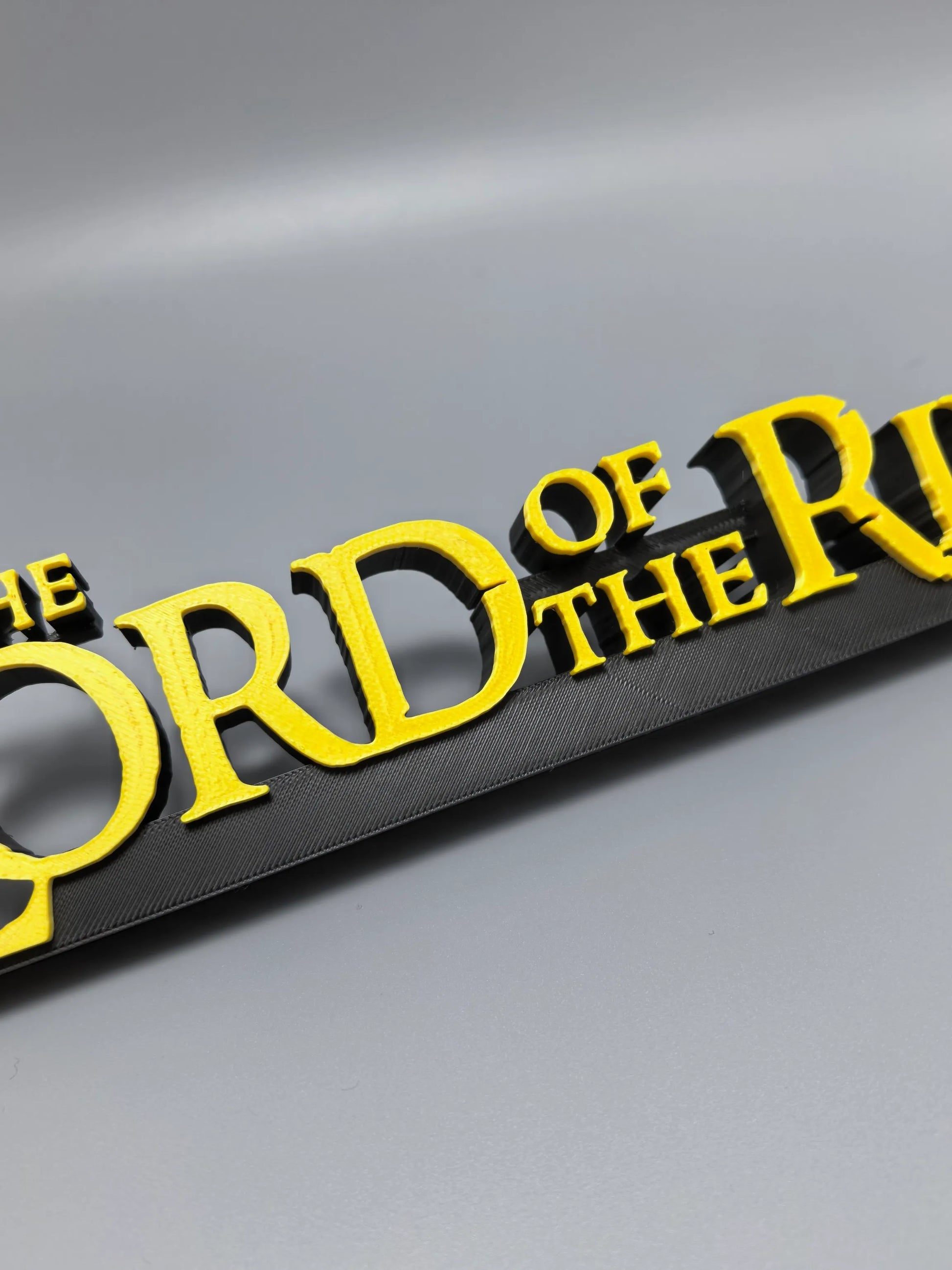 Lord of the Rings Logo Standee TV Series Movie Ring Merchandise 3D Printed Creative Model High Aesthetic Decorative Ornament