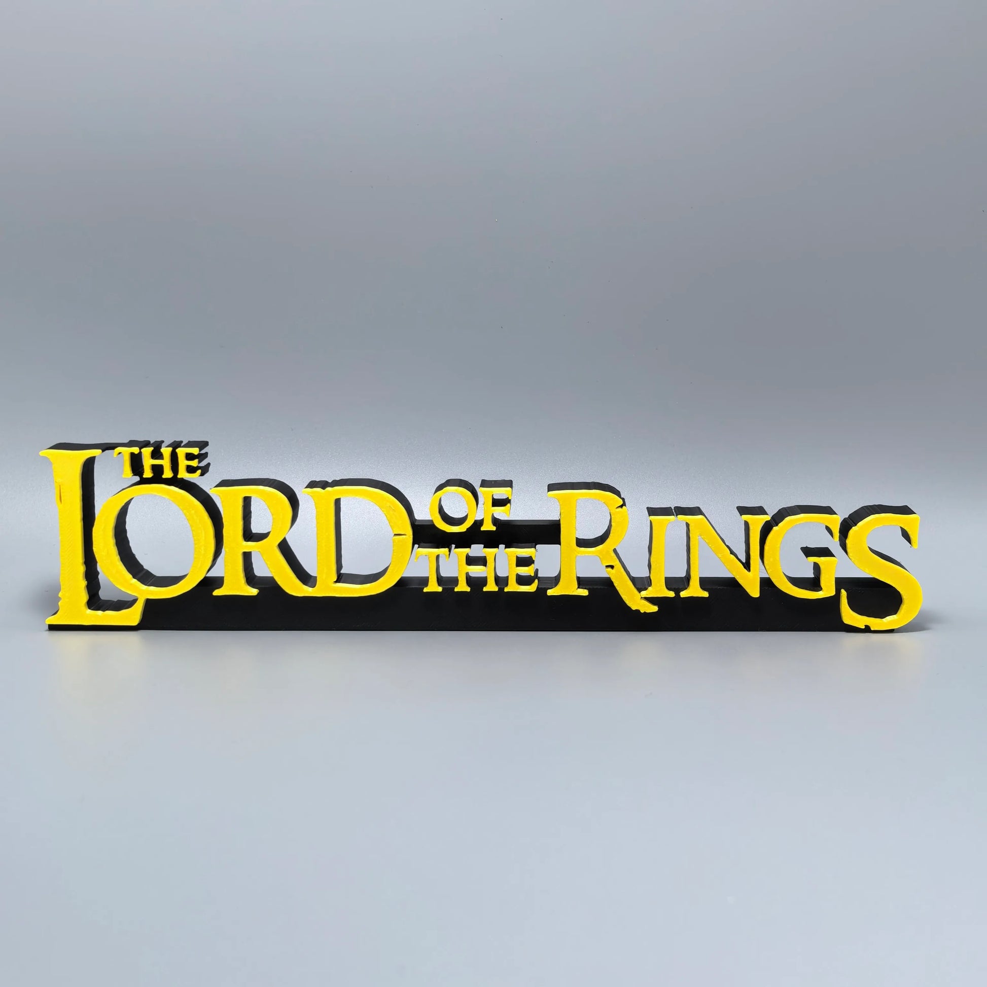 Lord of the Rings Logo Standee TV Series Movie Ring Merchandise 3D Printed Creative Model High Aesthetic Decorative Ornament