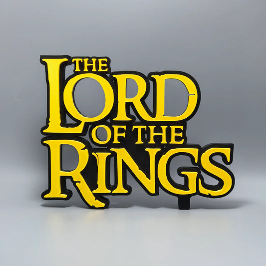 Lord of the Rings Logo Standee TV Series Movie Ring Merchandise 3D Printed Creative Model High Aesthetic Decorative Ornament