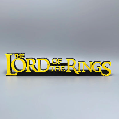 Lord of the Rings Logo Standee TV Series Movie Ring Merchandise 3D Printed Creative Model High Aesthetic Decorative Ornament