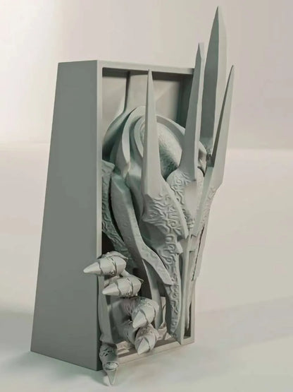 Sauron Book Nook Lord of the Rings desktop decor detail