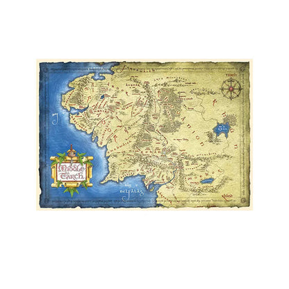 Middle-earth map cotton canvas print - view 8