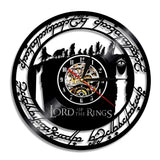 Lord of the Rings Wall Clock - Middle-earth Vinyl Record Decor - model and detail image 01