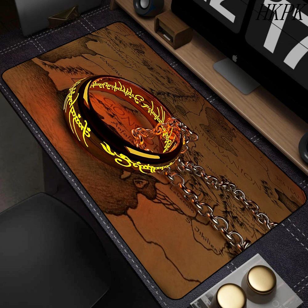 Mouse Pad Lotrs Movie Ring Pad Large Pad Mouse Pad Anime Game Accessories Cute Mouse Kawaii