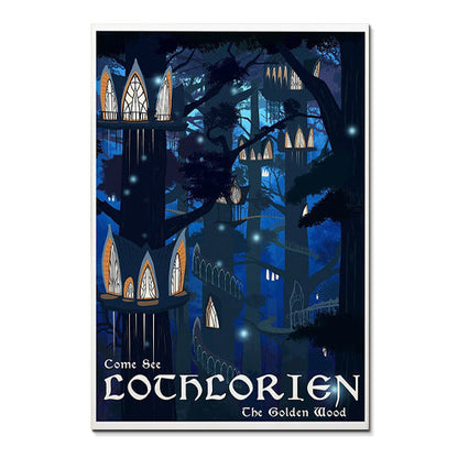 Middle-earth location canvas poster artwork 12