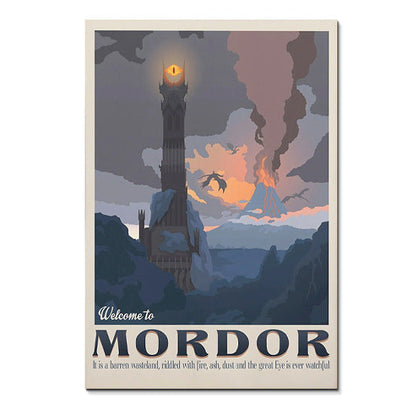 Middle-earth location canvas poster artwork 16
