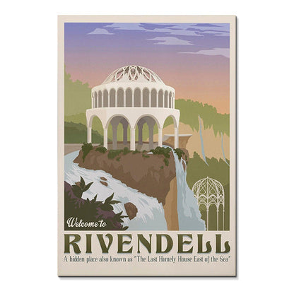 Middle-earth location canvas poster artwork 18