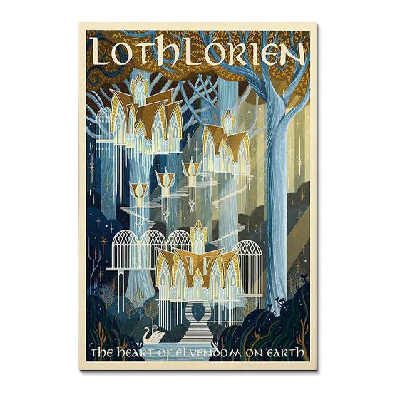 Middle-earth location canvas poster artwork 8