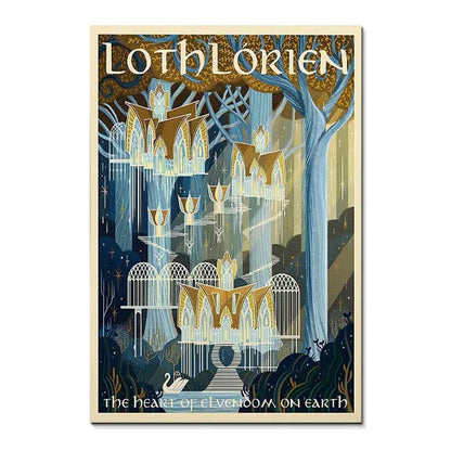 Middle-earth location canvas poster artwork 8