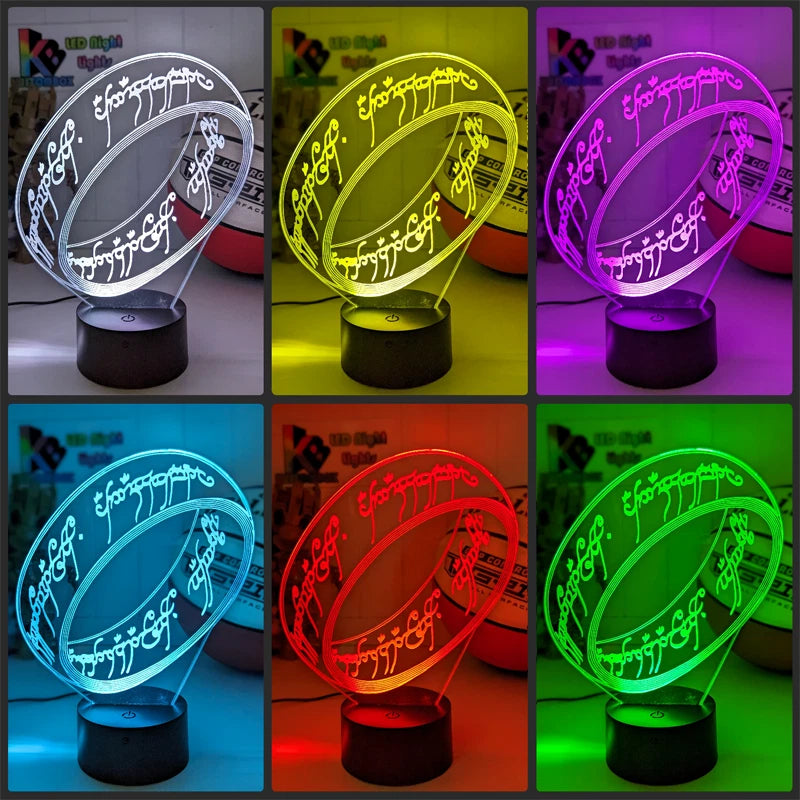 The One Ring 3D LED Night Light - Lord of the Rings - product image 02