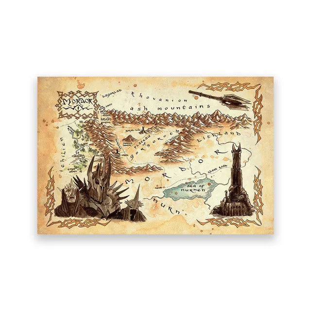 Mordor - unframed Middle-earth canvas print