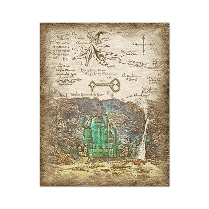 Doors of Durin - unframed Middle-earth canvas print