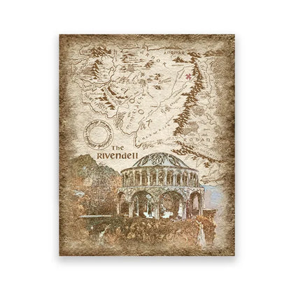 Rivendell - Elven City - unframed Middle-earth canvas print