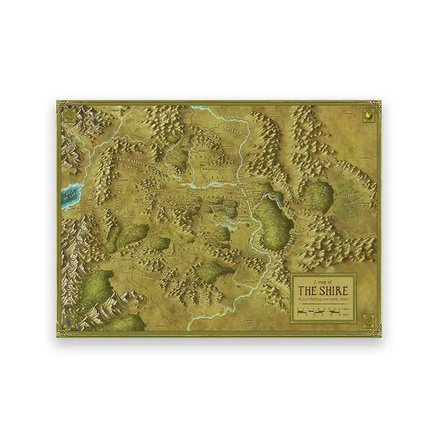 The Shire - unframed Middle-earth canvas print