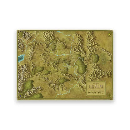 The Shire - unframed Middle-earth canvas print
