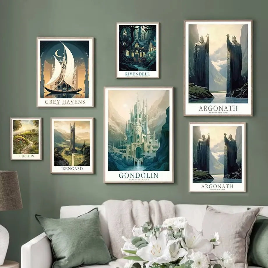 Simple living room poster hanging painting Nordic modern porch decorative painting wholesale custom frameless painting canvas painting core