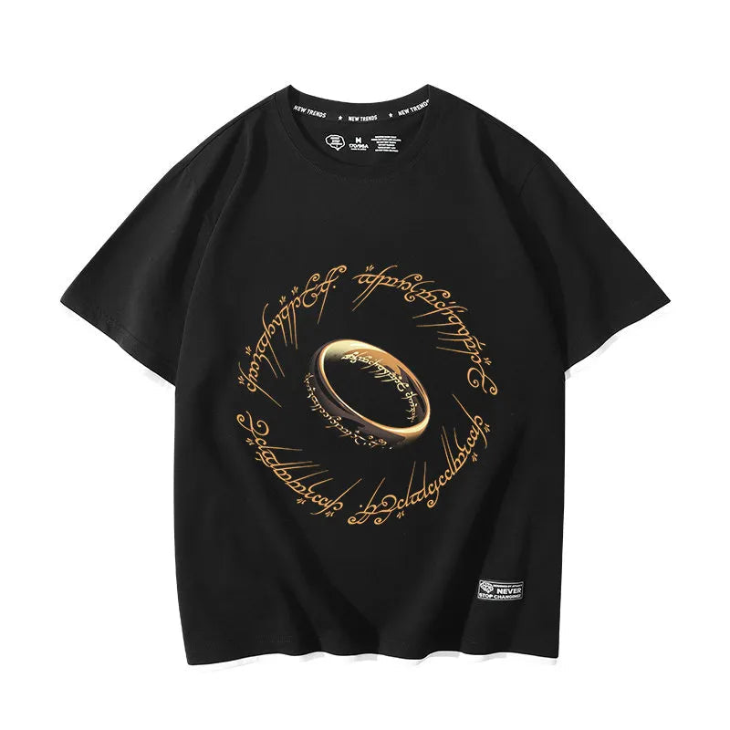 The Lord of the Rings movie The Hobbit Gollum peripheral fake two-piece short-sleeved men's and women's summer T-shirts