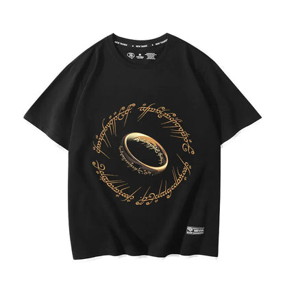 The Lord of the Rings movie The Hobbit Gollum peripheral fake two-piece short-sleeved men's and women's summer T-shirts
