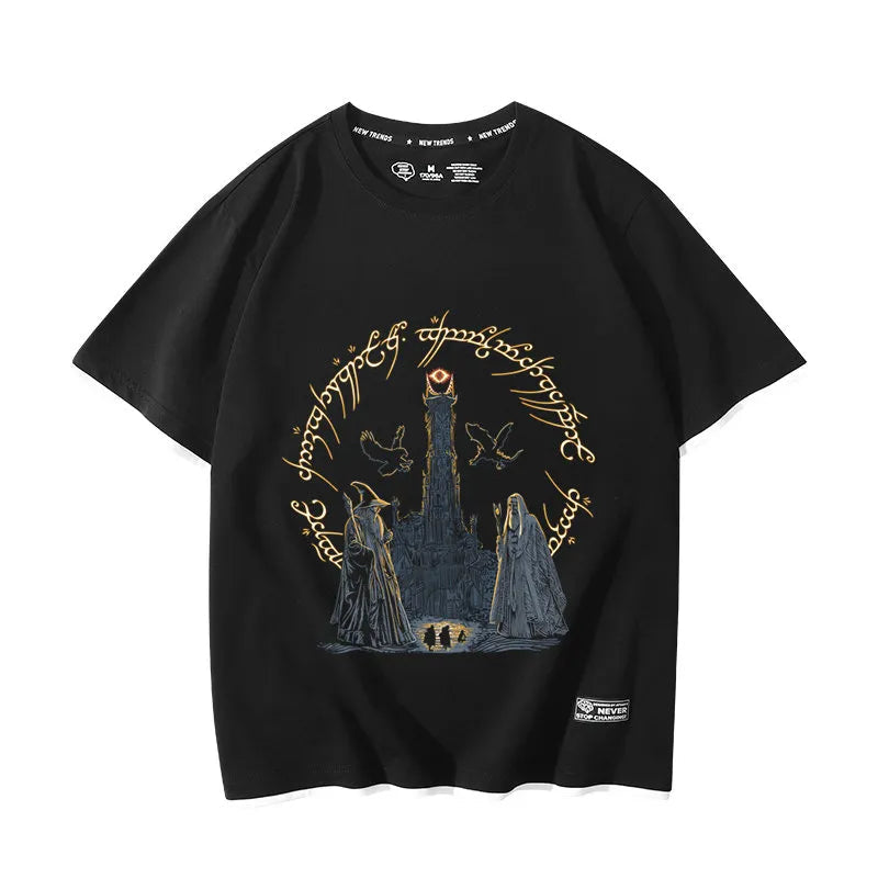 The Lord of the Rings movie The Hobbit Gollum peripheral fake two-piece short-sleeved men's and women's summer T-shirts