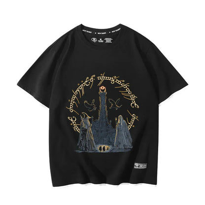 The Lord of the Rings movie The Hobbit Gollum peripheral fake two-piece short-sleeved men's and women's summer T-shirts