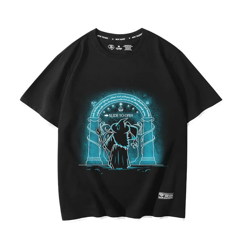 The Lord of the Rings movie The Hobbit Gollum peripheral fake two-piece short-sleeved men's and women's summer T-shirts