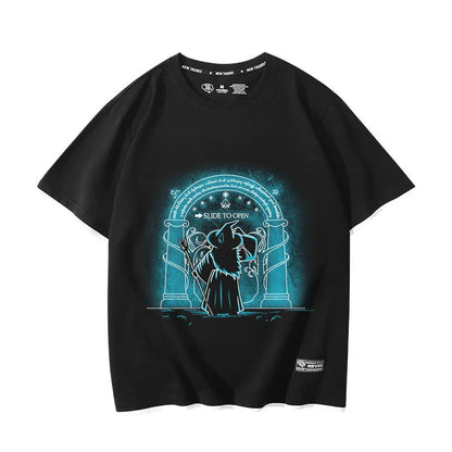 The Lord of the Rings movie The Hobbit Gollum peripheral fake two-piece short-sleeved men's and women's summer T-shirts