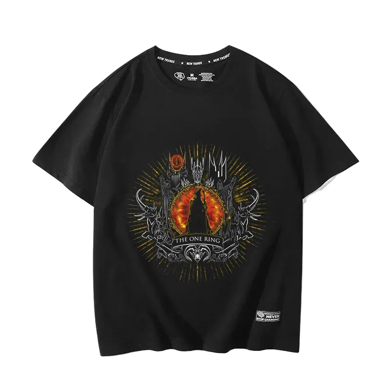 The Lord of the Rings movie The Hobbit Gollum peripheral fake two-piece short-sleeved men's and women's summer T-shirts