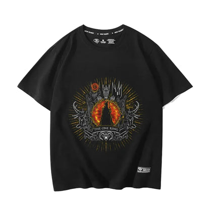 The Lord of the Rings movie The Hobbit Gollum peripheral fake two-piece short-sleeved men's and women's summer T-shirts