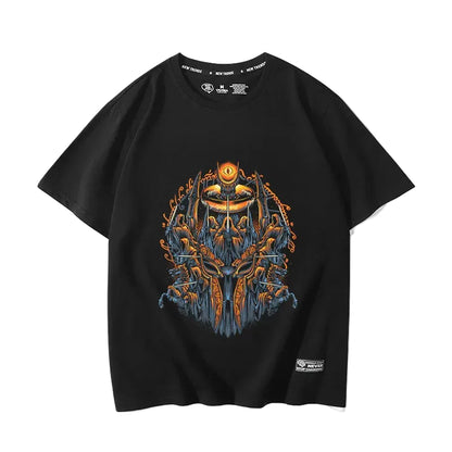 The Lord of the Rings movie The Hobbit Gollum peripheral fake two-piece short-sleeved men's and women's summer T-shirts
